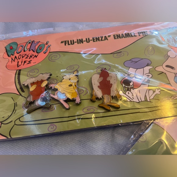Nickelodeon Rockos Modern Life Collectible Pin Set Bundle - Nick Box BN sealed - Picture 2 of 5